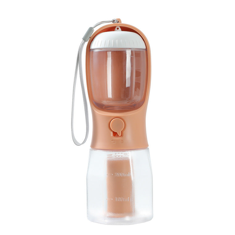 3-in-1 Portable Dog Water Bottle β Feeder + Poop Bag Holder