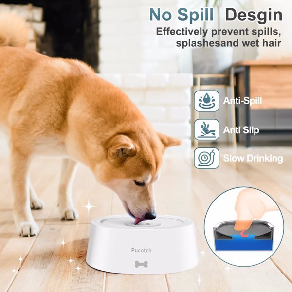 2-liter Pet Drinking Basin With Splash Proof Design, Equipped With A Filter Element For Filtering Water Quality, Prohibited From Sale On Amazon US Site, Not USPS Issued