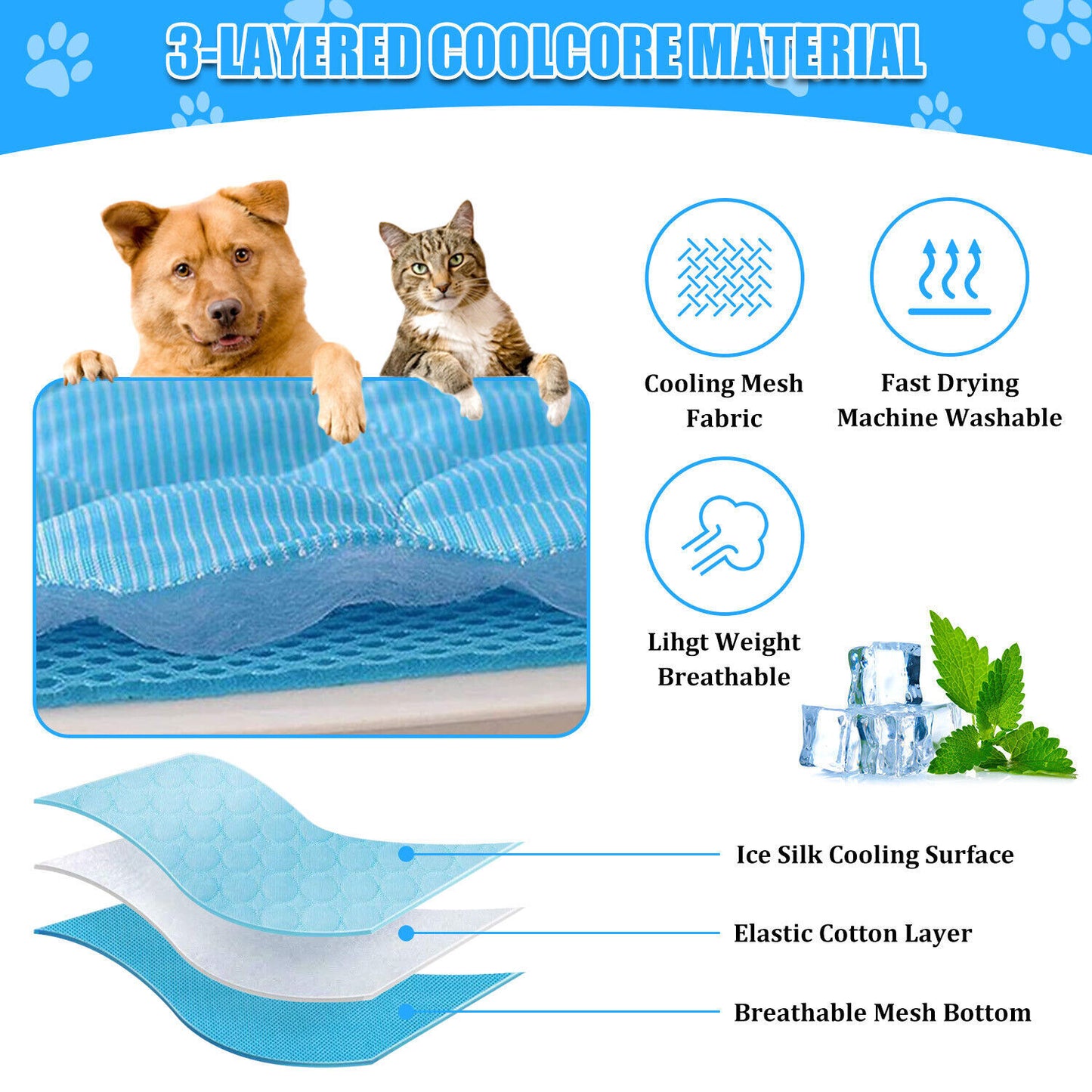 Portable Pet Cooling Mat