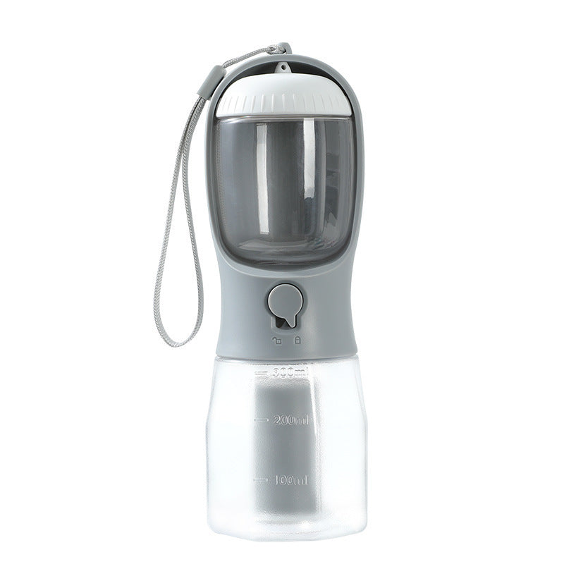 3-in-1 Portable Dog Water Bottle β Feeder + Poop Bag Holder