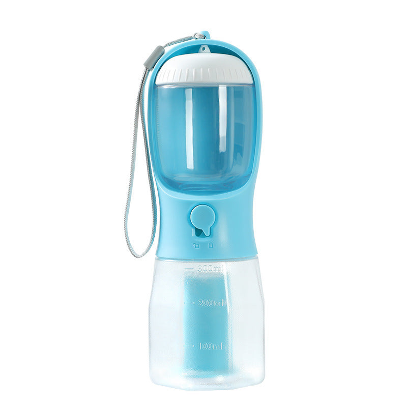 3-in-1 Portable Dog Water Bottle β Feeder + Poop Bag Holder