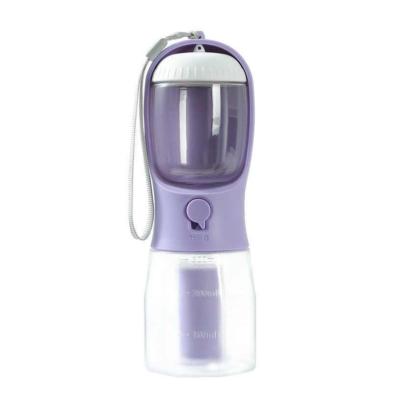 3-in-1 Portable Dog Water Bottle β Feeder + Poop Bag Holder