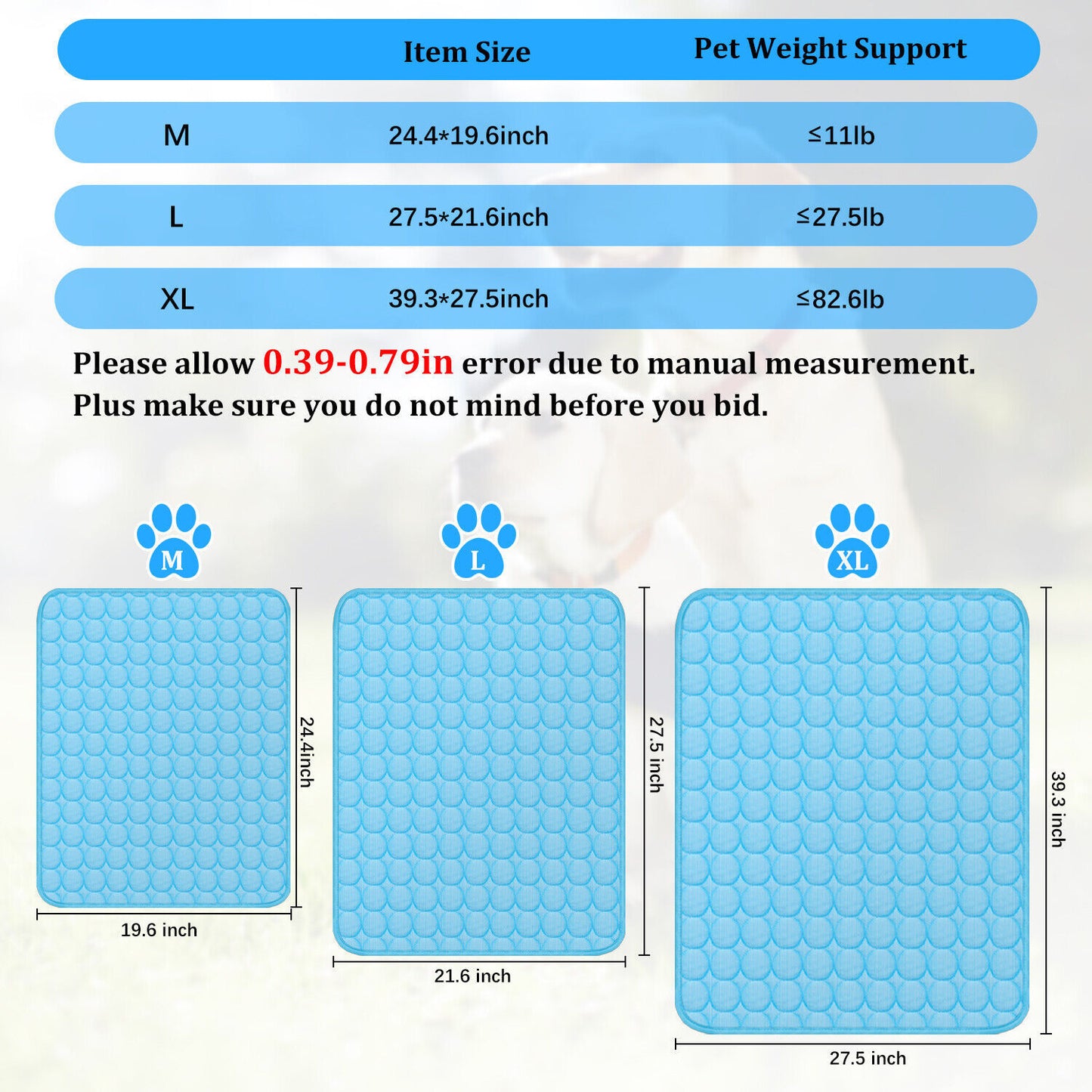 Portable Pet Cooling Mat